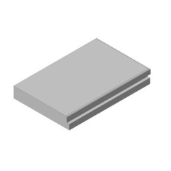 Šamotová deska spodní, pravá KV W 2G 66.50.01 (P)  